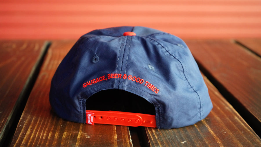 NAVY & RED SNAPBACK