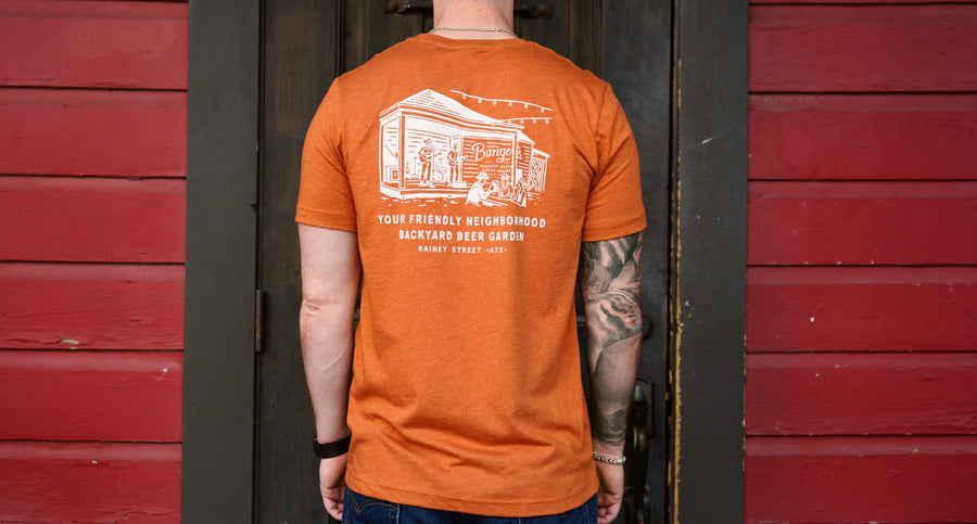 BURNT ORANGE BACKYARD TEE | TRI-BLEND COMFORT TEE
